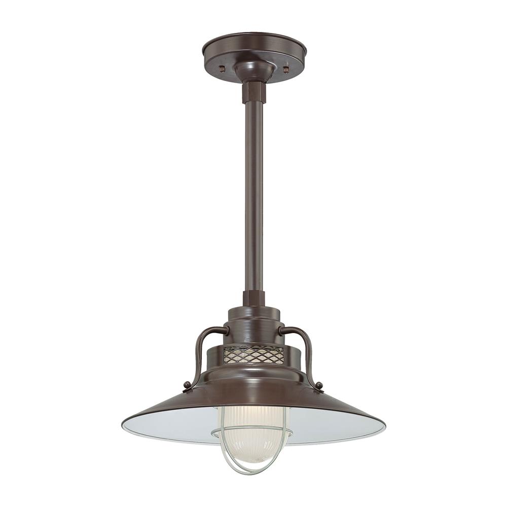 Millennium Lighting RRRS14-ABR R Series Stem Hung Railroad Shade in Architectural Bronze